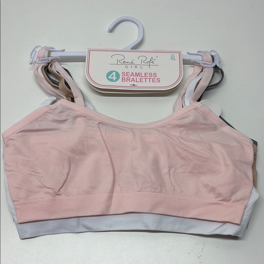 Rene Rofe Pink and White Supportive Bra